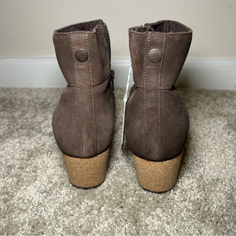 Birkenstock Papillio Ebba Wedge Booties Chocolate - Picture 4 of 8